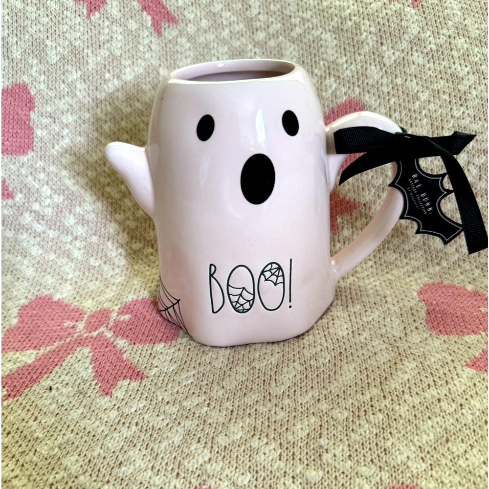 TikTok Viral HTF Rae Dunn Ghost “Boo” Halloween Mug